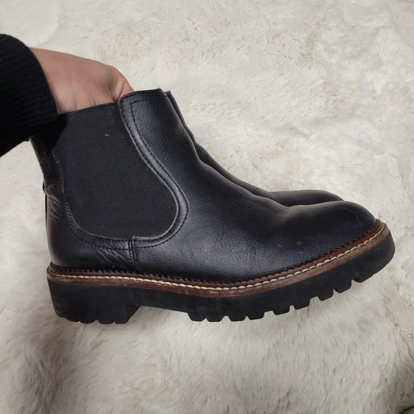 SIZE 6.5 - CASLON MILLER CHELSEA BOOT BLACK Waterproof Nordstrom Chunky … - Picture 4 of 8